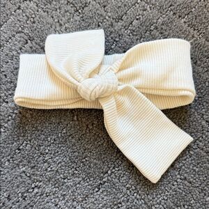 Elegant Cream Bow Headband for Kids
